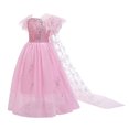 thumbnail image 3 of Girls Sequins Princess Elsa Costume Birthday Party Christmas Fancy Dress, 3 of 7