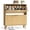 Oak Beige, variant on VASAGLE Shoe Storage Cabinet with 2 Flip Drawers, Freestanding Narrow Shoe Rack Organizer for Entryway, Fluted Doors, Fits 12-16 Pairs, Walnut Brown
