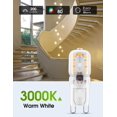 thumbnail image 3 of 2W G9 Warm white 3000K 230V 180lm 10-pack, 3 of 5