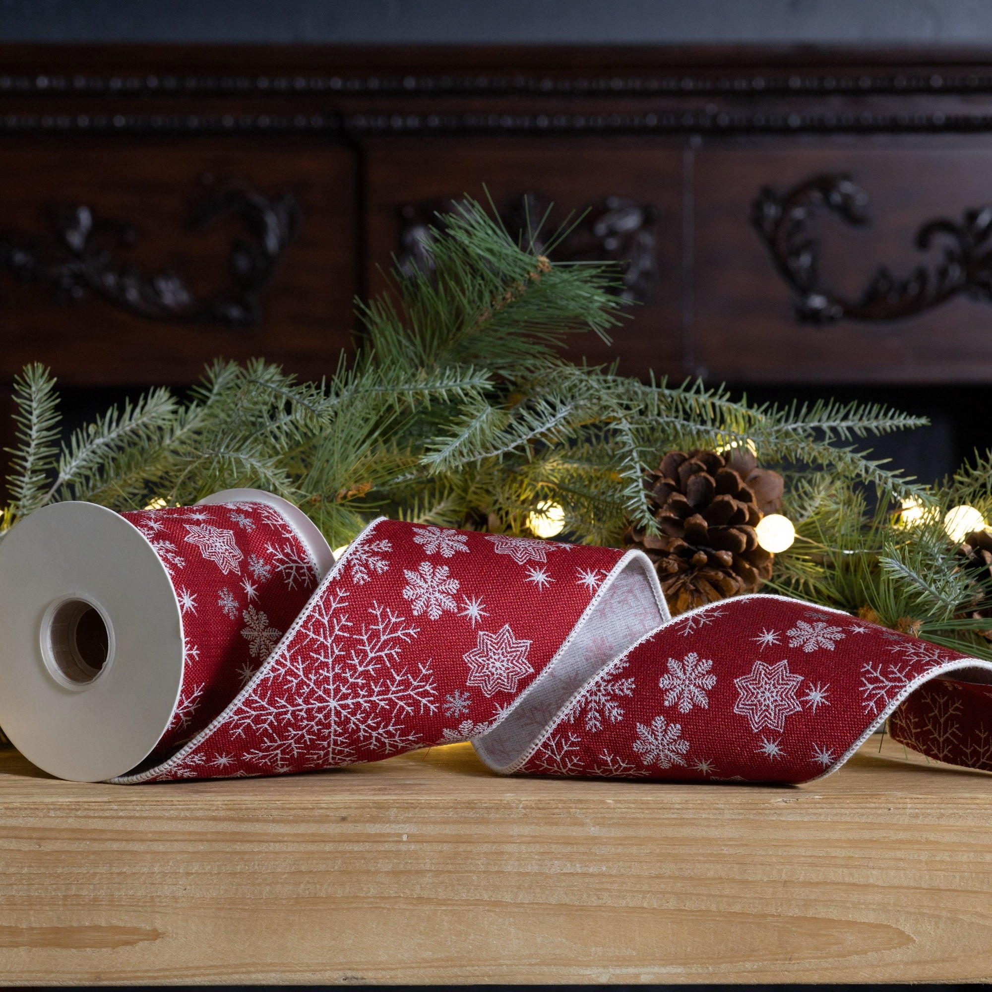 4" x 5 Yds. Ribbon Wired Polyester