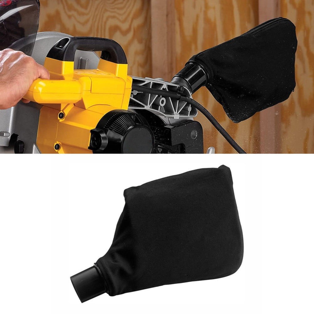 Replacement Miter Saw Dust Bag N126162 – Compatible With DeWalt DW713 DW715 DW716 DWS780 DWS782 & More – 1-5/8 Inch Inner Diameter