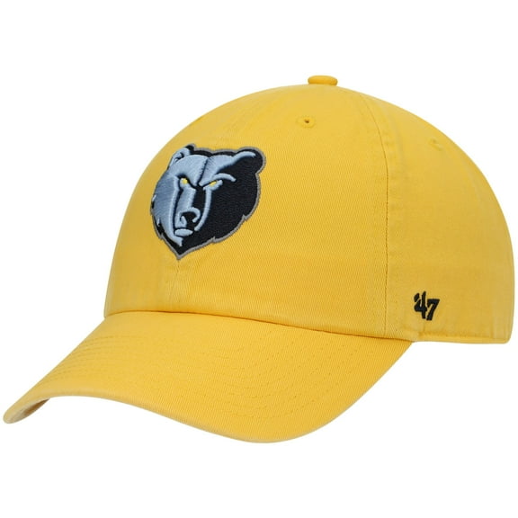 Men's '47 Gold Memphis Grizzlies Team Clean Up Adjustable Hat