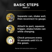 A/C Pro ACP410-4 Auto AC Recharge Kit Hose Dispenser, Automotive Air Conditioning, Universal Vehicle