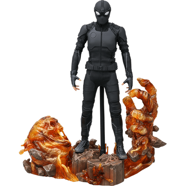 Hot Toys Juguetes De Spiderman Negro Spider-man Black Suit Deluxe