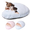 thumbnail image 3 of Bangcool Kitten Sleeping Bed Soft Egg Shell Design Cat Bed Puppy Sleep Bed for Winter, 3 of 10