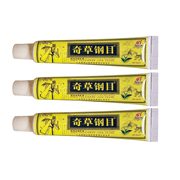 QICAOGANGMU Official Seller - Chinese Herbal Cream - Natural Relief for Skin Issues - Pack of 3