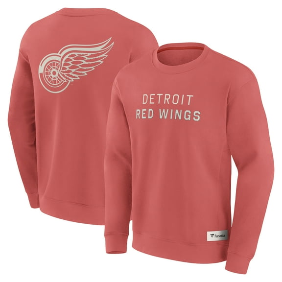 Men's Fanatics Red Detroit Red Wings Elements Future Ground Lettering Pullover Sweatshirt