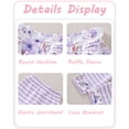 thumbnail image 5 of 12 Months Baby Girls Clothes 18 Months Girls 2PCS Floral Outfits Set Toddler Girls Long Sleeve Flower Top Stripe Pants Clothing Set Purple, 5 of 6