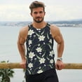 thumbnail image 6 of Picia Lilies Flowers Printed Men’s Performance Tank, Men's Workout Tank Top Moisture-Wicking Tank Top Muscle tee, Breathable Workout Shirt-Large, 6 of 7