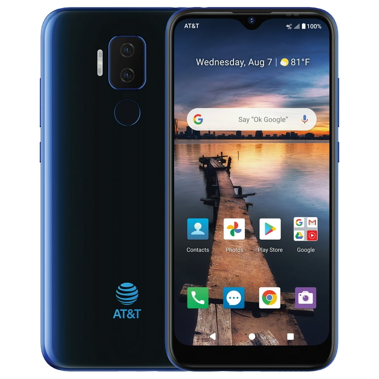 AT&T Maestro Plus, 32 GB, Lunar Blue - Prepaid Smartphone