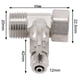 thumbnail image 5 of 1pc RO Feed Water Adapter 1/2" To 1/4'' With Shut-Off Ball Valve Tap Tee B Water Purifier Home Appliance Accessories, 5 of 10
