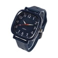 thumbnail image 2 of Resicozy Women's Silicone Strap Watches Roman Numerals Classic Business Casual Ladies Square Dial Wrist Watches Blue, 2 of 3