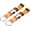 Orange, variant on 2Pcs Add A Bag Luggage Strap, 6-12 Inch Adjustable Suitcase Belt Travel Accessories, Connector for Carry-on Baggage, Rose Red