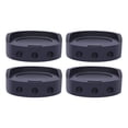 thumbnail image 1 of WHEANG Protection de Meubles 4 Pcs Tapis Absorbant pour Machine à Laver Base de Réfrigérateur Tapis Absorbant le Caoutchouc Réduction de Bruit Tapis de Levage de Meubles Taille Unique Noir, 1 of 9