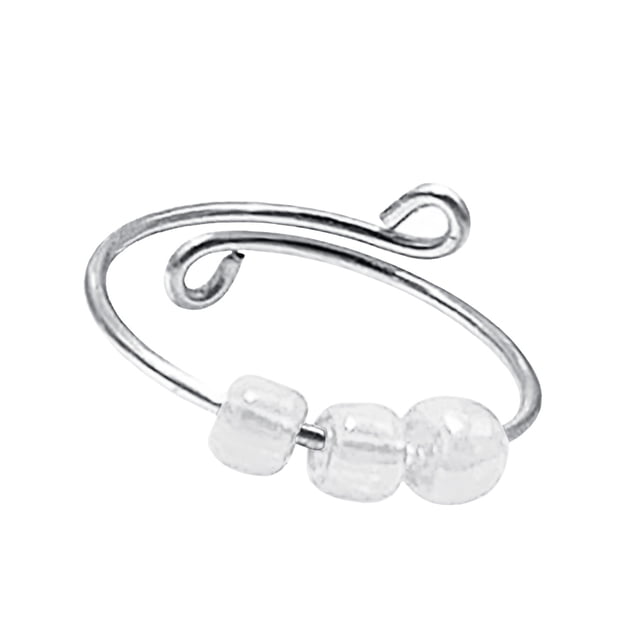 Sonducket Anillo de ansiedad Anillos inquietos a prueba de herrumbre Joyería ligera ajustable Type6 NO6