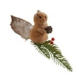 thumbnail image 2 of NWOKYZGH 1Pc Cute Furry Christmas Squirrel Ornaments Woodland Animal Faux Fur Plush Hanging Ornament Simulation forest Animal Christmas Tree Decoration for Holiday Home Party Gift, 2 of 6