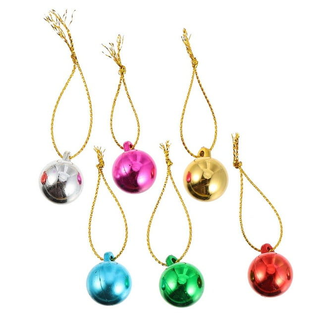 Christmas Balls Mini Ornaments Ball Miniature Disco Shatterproof Small Tree Bulb Bulbs Plastic