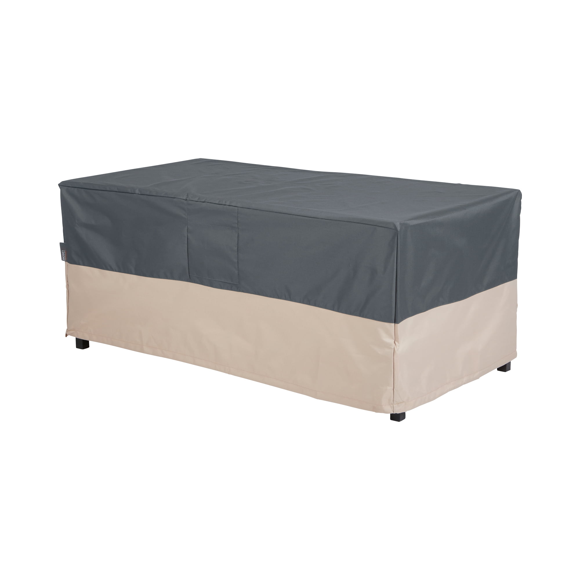 Modern Leisure, 48 L x 25 D x 18 H inches, Grey and Atmosphere 3014 Renaissance Ultralite Coffee Table//Ottoman Cover