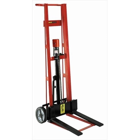 Wesco 260006 18 in. x 3 in. Two Wheeled Hydraulic Steel Pedalift With 40 in. Raised Height