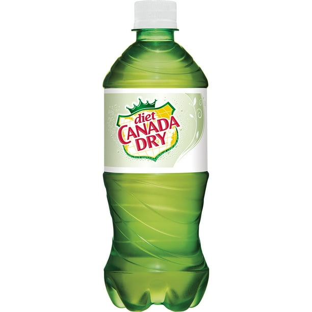 Canada Dry Zero Sugar Ginger Ale Soda, 20 fl oz bottle