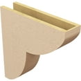 thumbnail image 5 of 5"W x 20"D x 20"H Thin Crestline Rough Cedar Woodgrain TimberThane Corbel, Primed Tan, 5 of 6