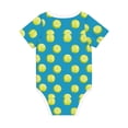 thumbnail image 2 of Daiia Ball Tennis Printed Unisex-Baby Short Sleeve Onesies Bodysuits Baby Climbing Clothes Soft and Comfortable Romper with Expandable Shoulder Design-3 Months, 2 of 8