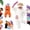 Beige, variant on Kintue Monster Pajamas Adult Goofy Onesie, Big Mouth Plush Halloween Costume with 3D Hood, Matching Loungewear for Couples and Family, No Shoes Included