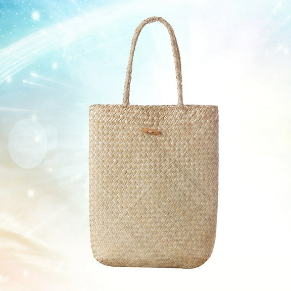 GOOHOCHY  Woven Handbag Girl Cruise Beach Bags for Women Ladies Travel Miss