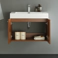 thumbnail image 7 of Fresca Vista 30" Integrated Sink Modern Wood Bathroom Cabinet in Walnut, 7 of 7