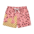thumbnail image 4 of JAJAHO Swim Trunks For Boys Beach Shorts With Liner Summer Ice Cream Printed Casual Drawstring Boy Bathing Suit Bottoms 5-16Y, 4 of 4