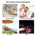 thumbnail image 4 of purple Prensa corta en uñas acrílicas cuadradas uñas postizas francesas cobertura completa uñas postizas desnudas para mujeres y niñas 24 Uds, 4 of 5