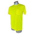 thumbnail image 3 of High Visibility Yellow Safety Short Sleeve Shirt-Pack of 10 Safety-shirt-size: 2XL, 3 of 4
