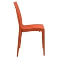 thumbnail image 3 of Afuera Living Chaise de Salle à Manger Intérieure Extérieure en Tissage Moderne Orange, Ensemble de 2, 3 of 9