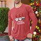 thumbnail image 1 of Blusas y camisas de manga larga con cuello redondo para hombre, deportivas, fitness, hogar, pijamas navideños estampados, camiseta de manga larga con cuello redondo, blusa de poliéster para hombre, 1 of 4