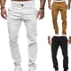 thumbnail image 1 of Farfi Travel Office Hombres Casual Color Sólido Pantalones rectos Slim Fit Pantalones largos Negro Farfi Pantalones, 1 of 2