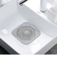 thumbnail image 2 of JM Escurridor de pelo para ducha, cubierta de drenaje de silicona duradera con ventosa, rejilla de drenaje con tapa elevada para bañera y cocina, juego de 2, gris JM, 2 of 5