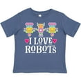 thumbnail image 3 of Inktastic Robotics I Love Robots Gift Girls Toddler T-Shirt, 3 of 5