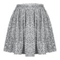 thumbnail image 3 of Sequin Mini Skirt for Women Versatile A-line Basic Stretchy Flared Casual Pleated Sparkly Skater Skirts, 3 of 5