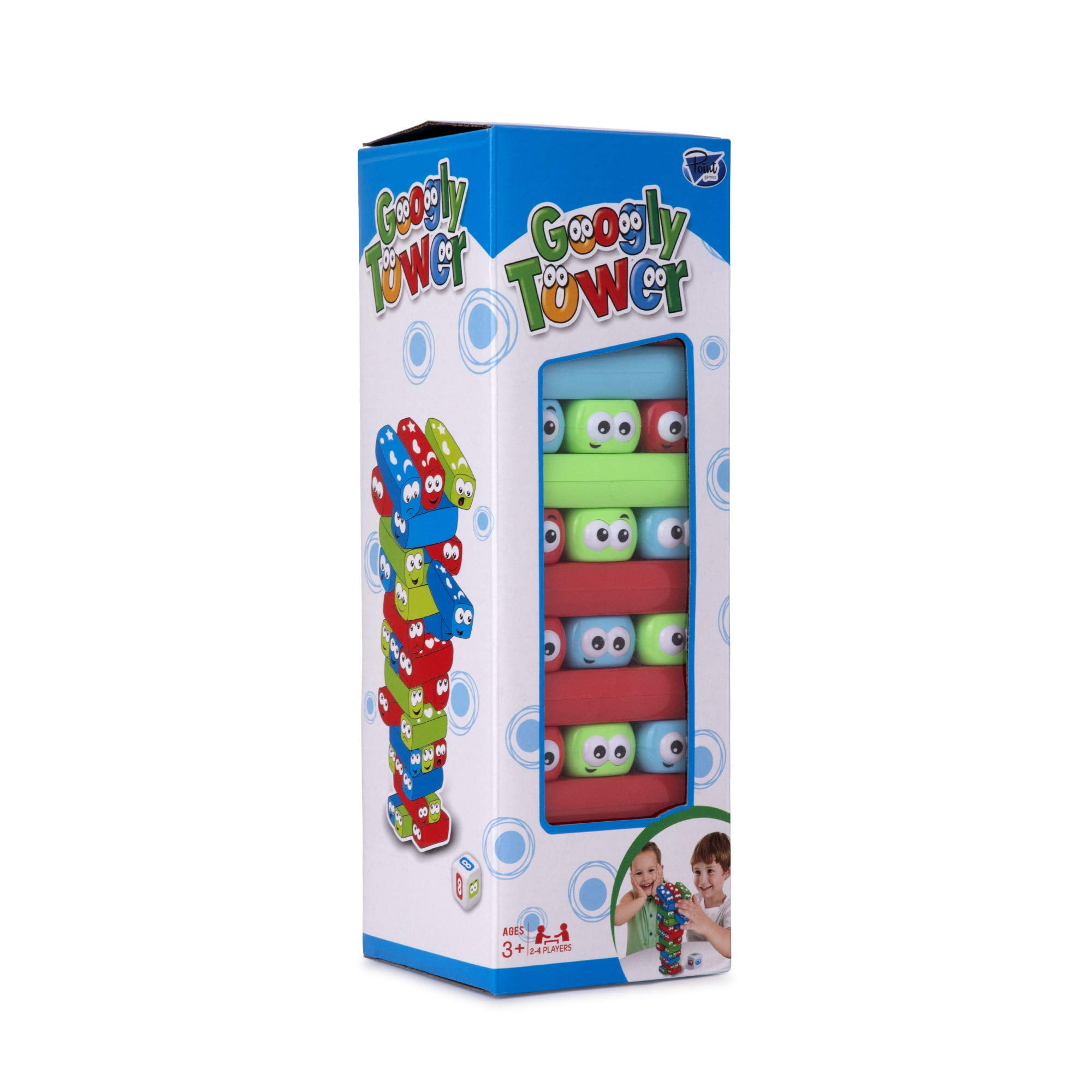 Point Games Googly Tower Stacking Tower Game with Fun Design
