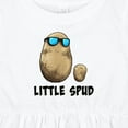 thumbnail image 4 of Inktastic Little Spud Potato Father and Child Girls Baby Dress, 4 of 5