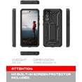 thumbnail image 2 of CaseBorne ArmadilloTek V Case for Samsung Galaxy S21 FE 5G with Kickstand Full-Body Multi-Layer Rugged Screenless - Black, 2 of 5