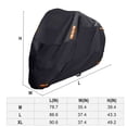 thumbnail image 2 of Gustave 300D Motorcycle Cover Outdoor Waterproof Heavy Duty Scooter Motorbike Cover All Season Universal Weather Protection with Night Reflective, Lock-Hole and Storage Bag, 2 of 12