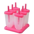 thumbnail image 2 of Square Silicone Popsicle Mold, 6-Cavity With Lid Non-Stick Mold, Food Grade Reusable Ice Pop Mold for Homemade Popsicle Ice Cream Home Kitchen, 2 of 8