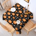thumbnail image 2 of Happy Halloween Square Table Cover Wrinkle Resistant Washable Tablecolths Horror Pumpkin Ghost Tablecloth for Halloween Party Decorations Favors (42x42in), 2 of 6