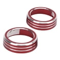 thumbnail image 1 of Climate Control Knob Ring, Air Conditioning Button Trim Aluminum Alloy 2PCS Glossy Antirust  For Decor, 1 of 8