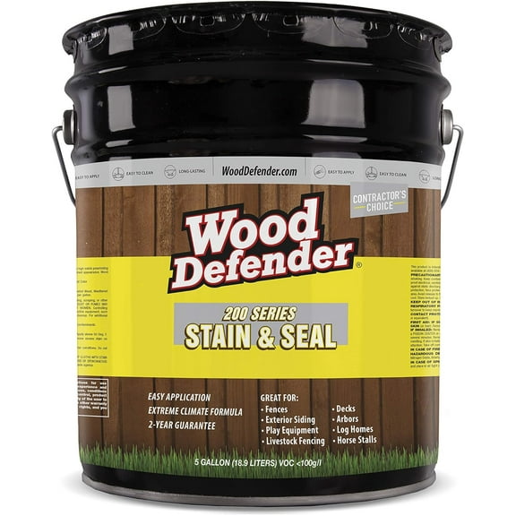 Wood Defender 200 Series Cedar Tone Transparent Stain & Sealer 5-Gallon