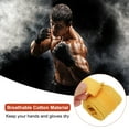 thumbnail image 3 of Uxcell Boxing Hand Wraps, Elastic Cotton Wrist Straps for Martial Arts Blue/Yellow 98 Inch, 3 of 7