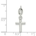 thumbnail image 2 of Sterling Silver Polished Cross Charm, 2 of 2