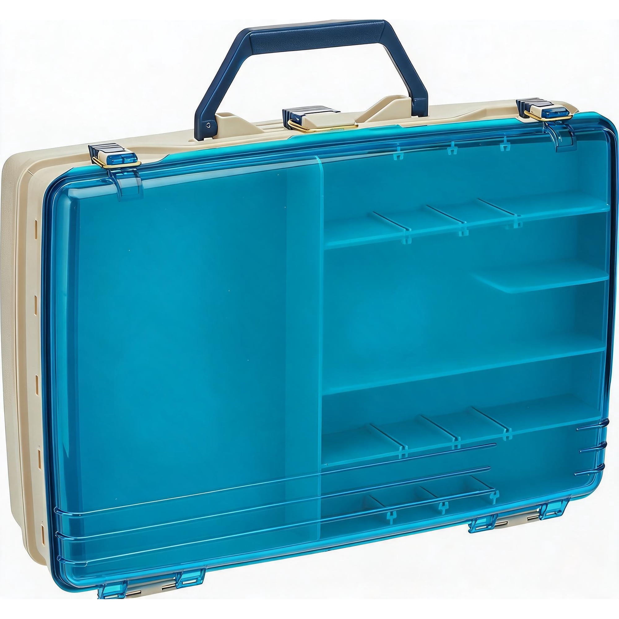 Two Level Satchel Tackle Box with See Through Lid