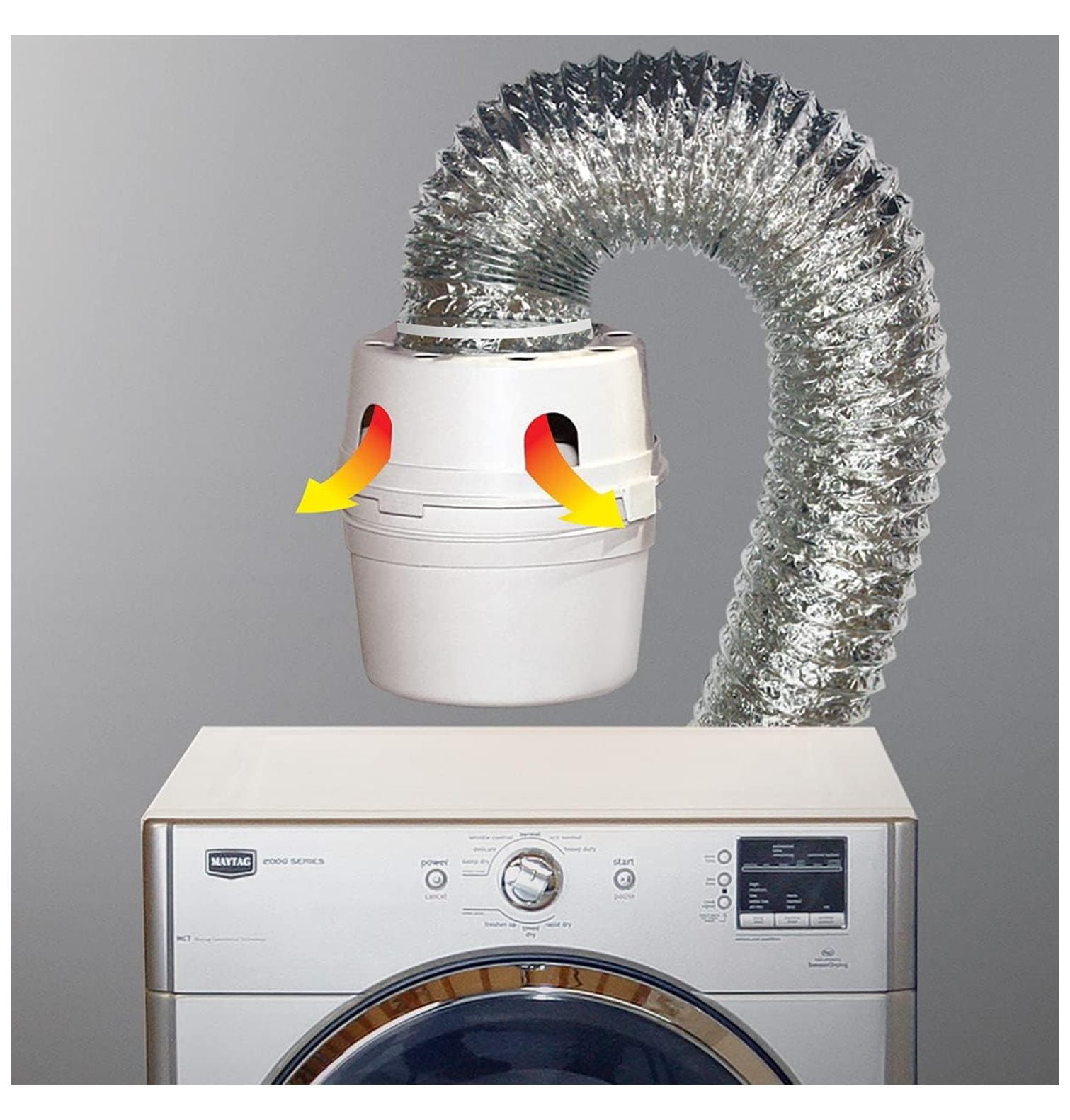 TDIDVKZW Indoor Dryer Vent Kit with 4" x 5' Duct